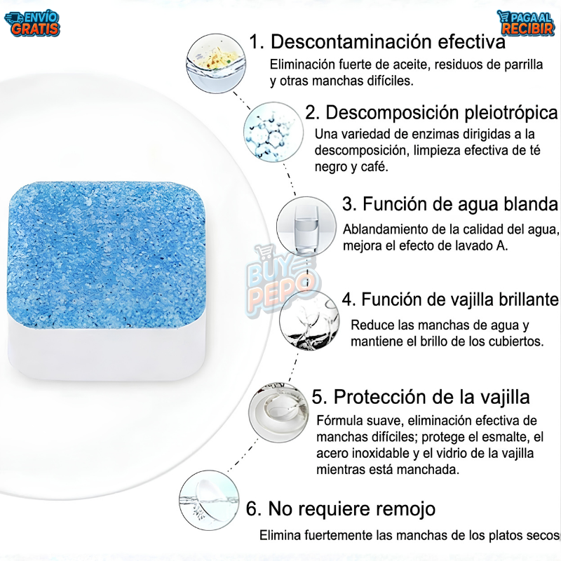 PureWash™ 🧼 - Pastillas limpia lavadora ✨