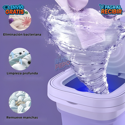 FoldWash™ 🧺 - Lavadora portátil plegable 🧳