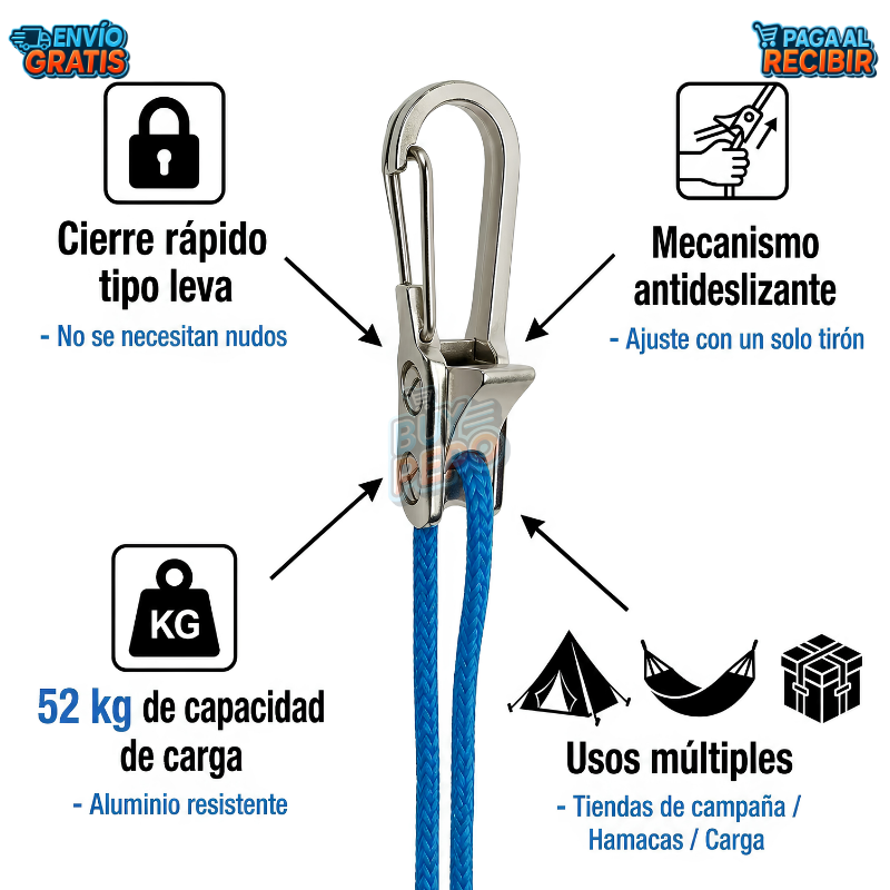 CampRoll™ 🏕️ - Organizador de cuerdas 🧵