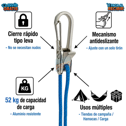 CampRoll™ 🏕️ - Organizador de cuerdas 🧵