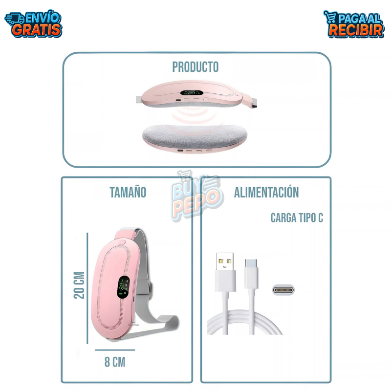 LunaCalm™ 🌙 - Cinturón térmico menstrual 💗