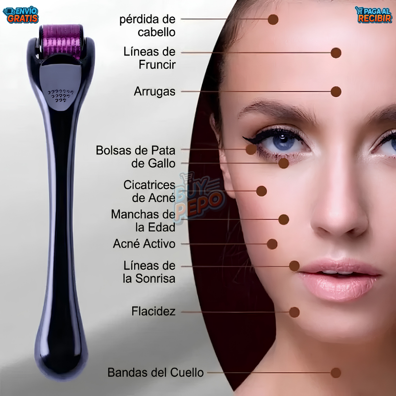 DermaGlow™ ✨ - Dermaroller regenerador facial 💆