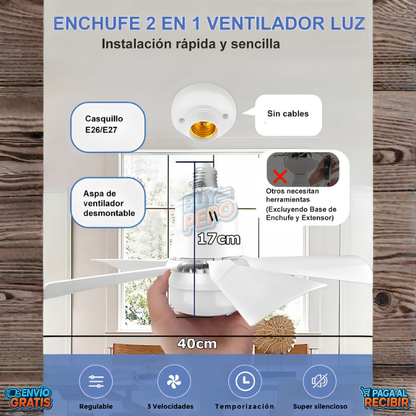 AirShield™ 🌬️ - Ventilador Antihumedad LED 💡