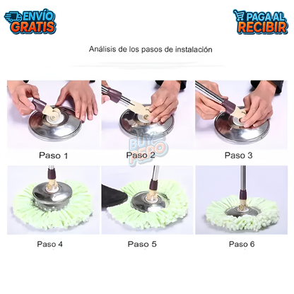 SpinMop™ 🪣 - Balde centrifugado limpieza ✨