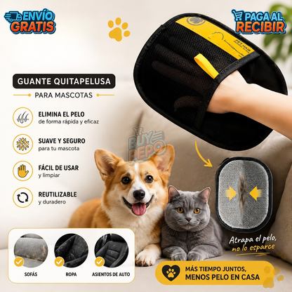 FurSwipe™ 🐾 - Guante quita pelos ✨