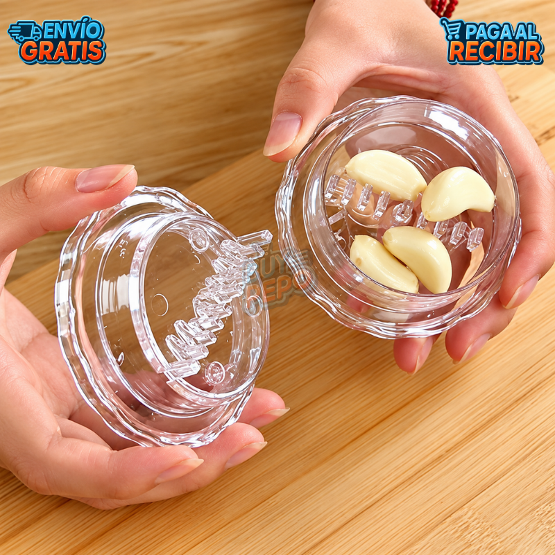 GarlicTwist™ 🧄 - Picador manual de ajo 🔄