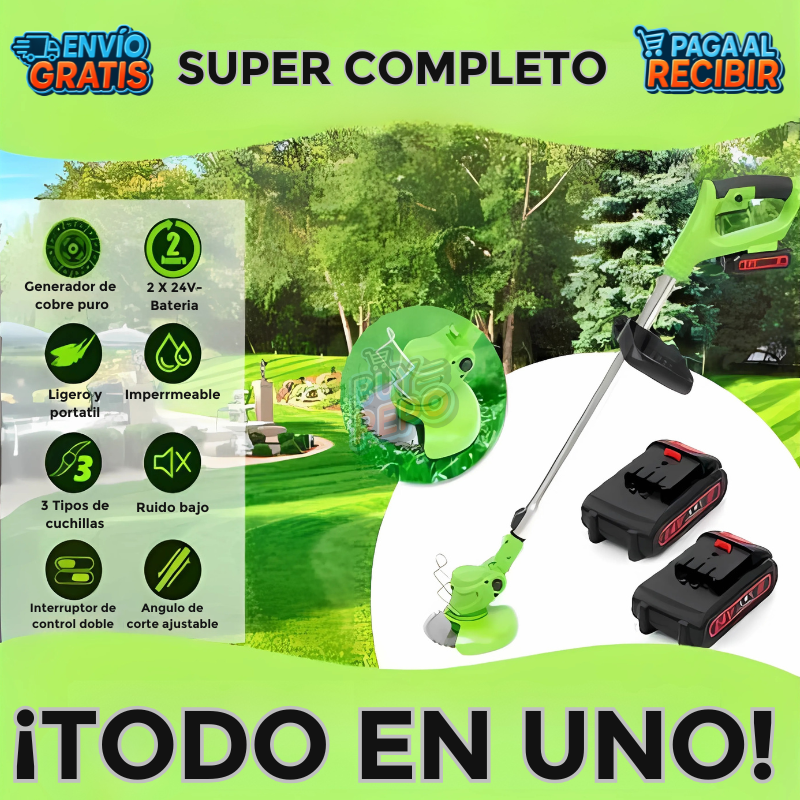 GrassBlade™ 🌱 - Cortadora césped inalámbrica ⚡