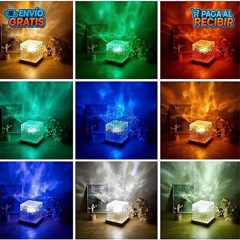 AuroraGlow™ 🌌 - Lámpara de aurora boreal ✨