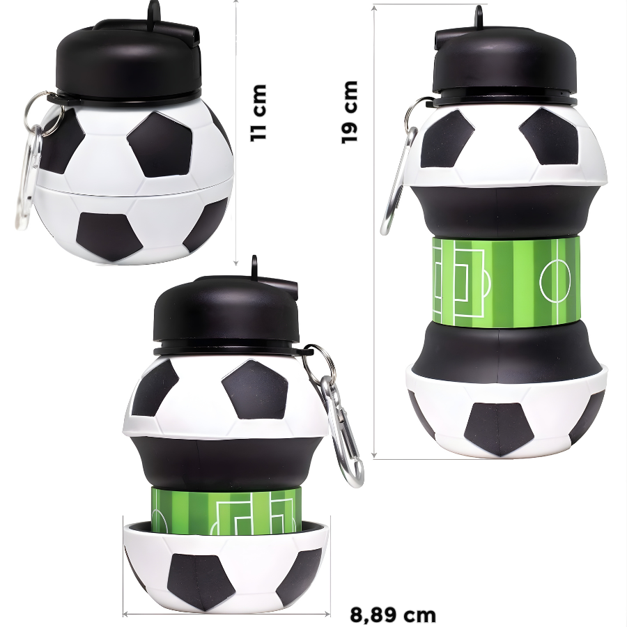 FlexiGoal™ ⚽ - Botella fútbol plegable 🚰