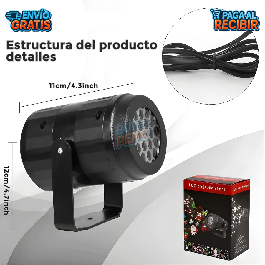 MagicSnow™ ❄️ - Proyector Navidad Luminoso 🎄