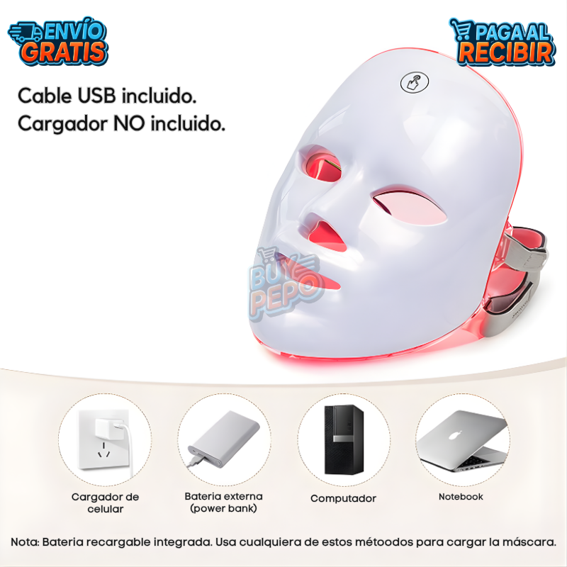 LumiSkin™ ✨ - Máscara luz facial LED ✨