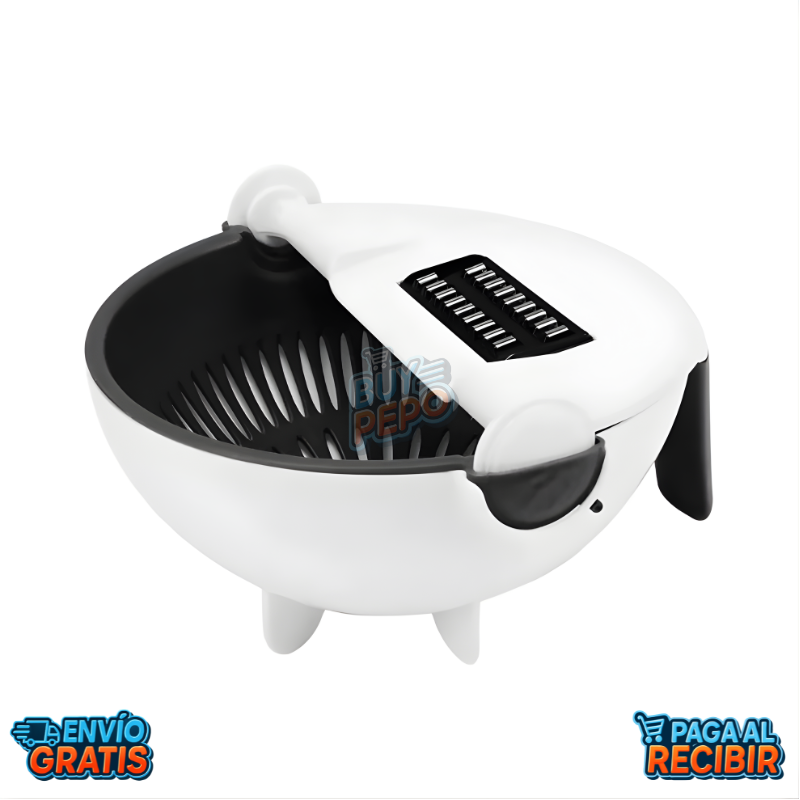 SpinBowl™ 🥗 - Rallador Colador Giratorio 360° ⚡