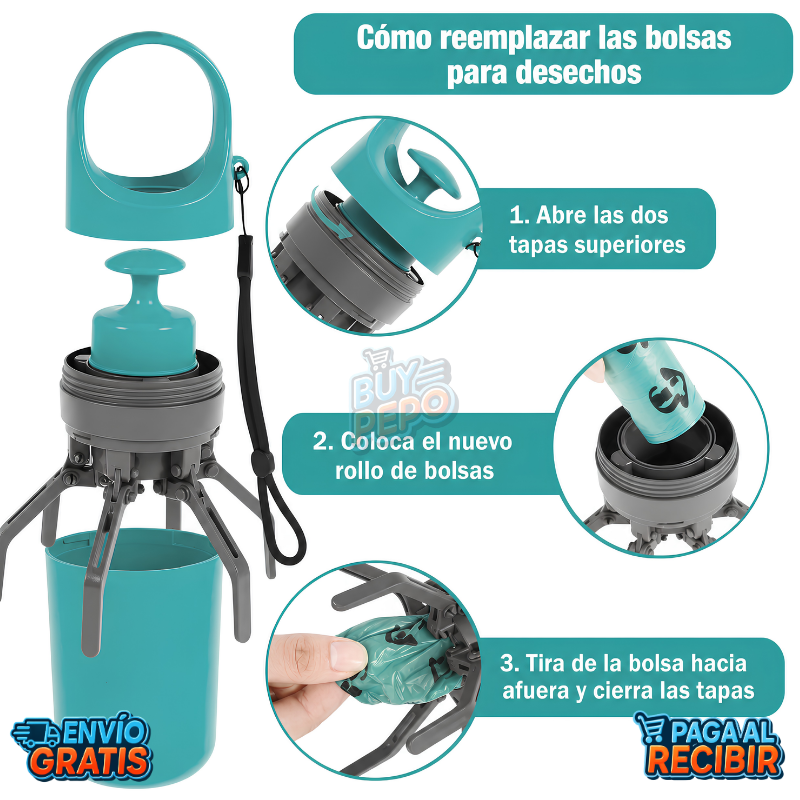 PawClean™ 🐾 - Recogedor portátil premium 🚶