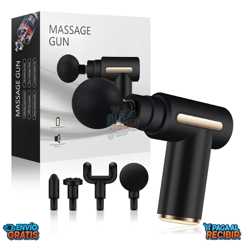 RelaxGun™ 💪 - Pistola Masajeadora Muscular 🔋