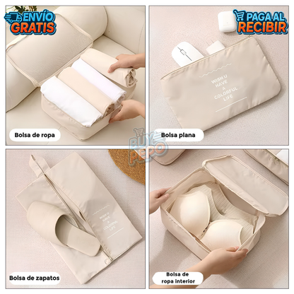 PackEase™ 🧳 - kit 8 organizador ahorra espacio ✈️