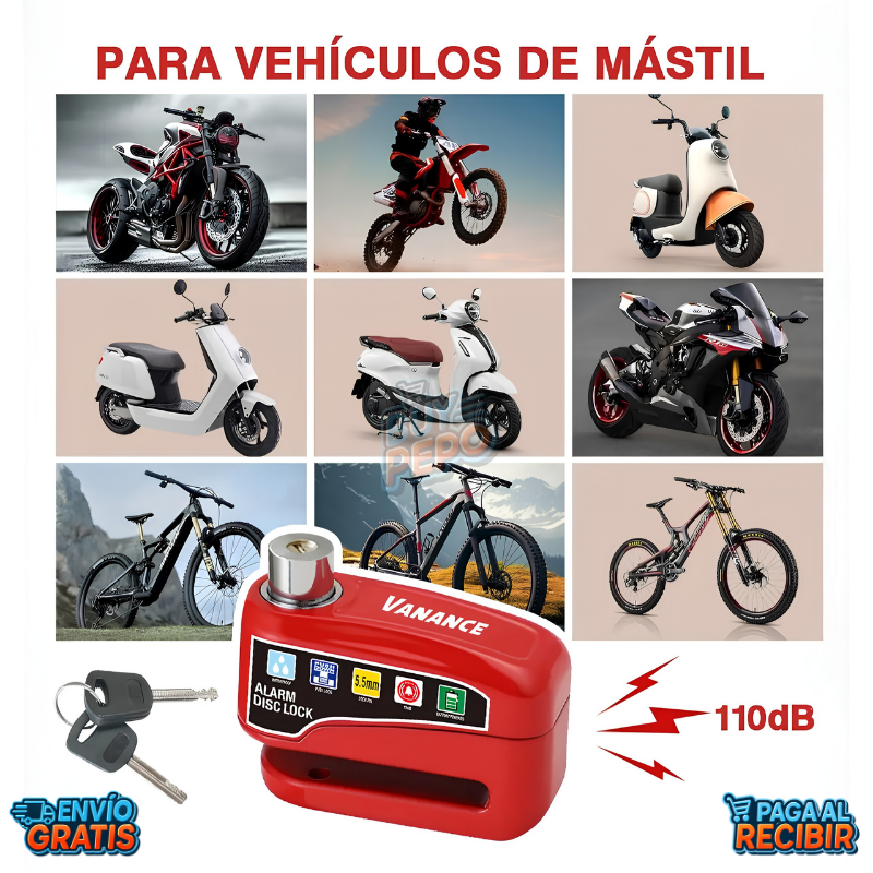 SecureLock™ 🔒 - Candado para moto y bici 🛵