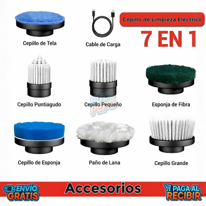 SpinScrub™ 🌀 - Cepillo limpieza 7en1 ✨