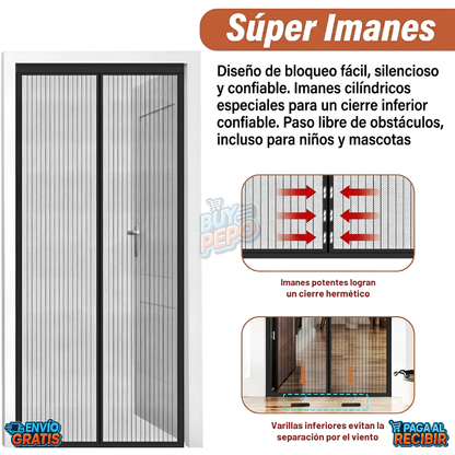MosquiBlock™ ✨ - Cortina magnética antimosquitos 🚪