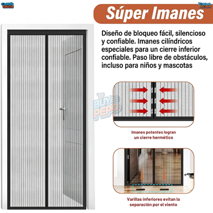 MosquiBlock™ ✨ - Cortina magnética antimosquitos 🚪