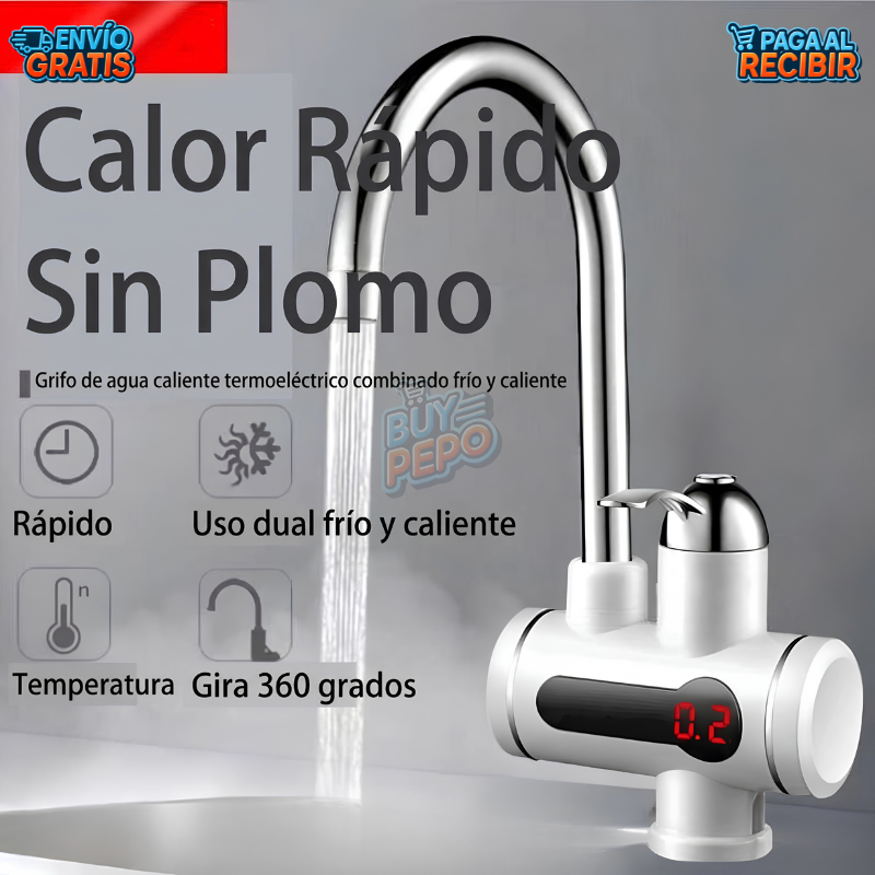 AquaHeat™ 🔥 - Grifo calentador instantáneo 🚿