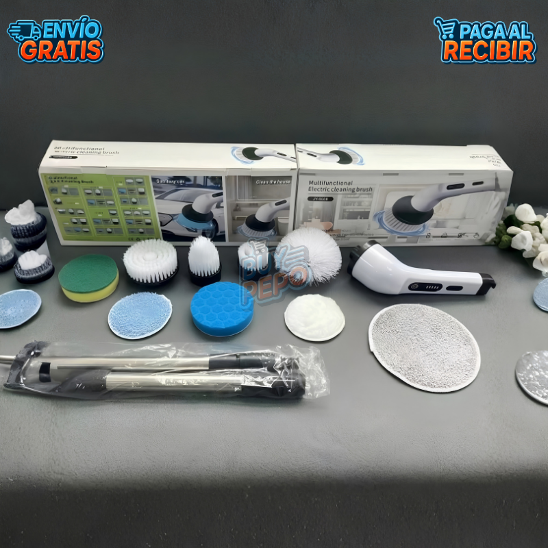 PowerScrub 7™ 🧼 - Limpiador giratorio inalámbrico 🔋