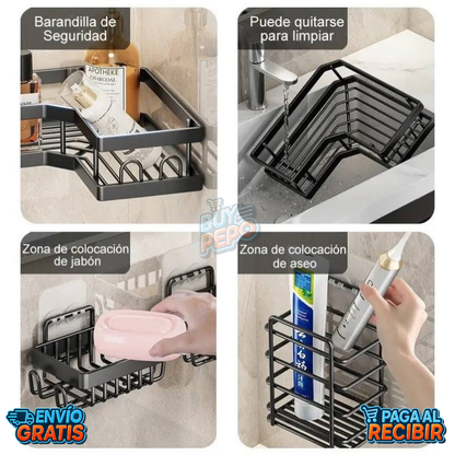 EdgeKit™ ✨ - Set 5 Soportes para baño 🚿