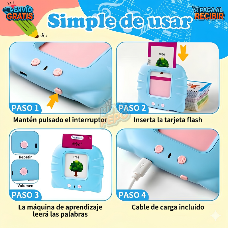 LinguaFun™ 🌎🧒 - Lector bilingüe educativo 📚🎉