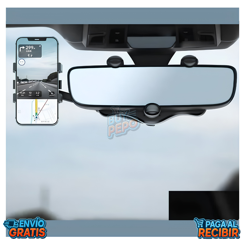 DriveView™ 🚗 - Soporte de retrovisor 📱