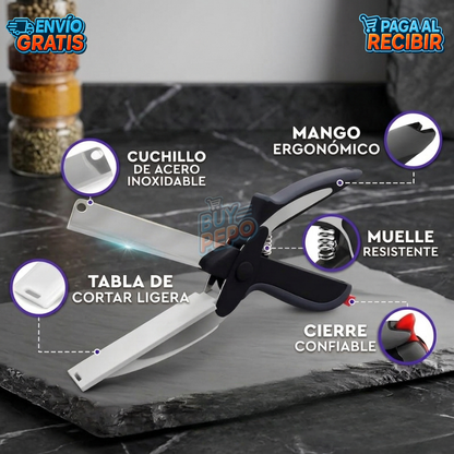 CutMaster™ ✂️ - Tijera corta alimentos 🔪