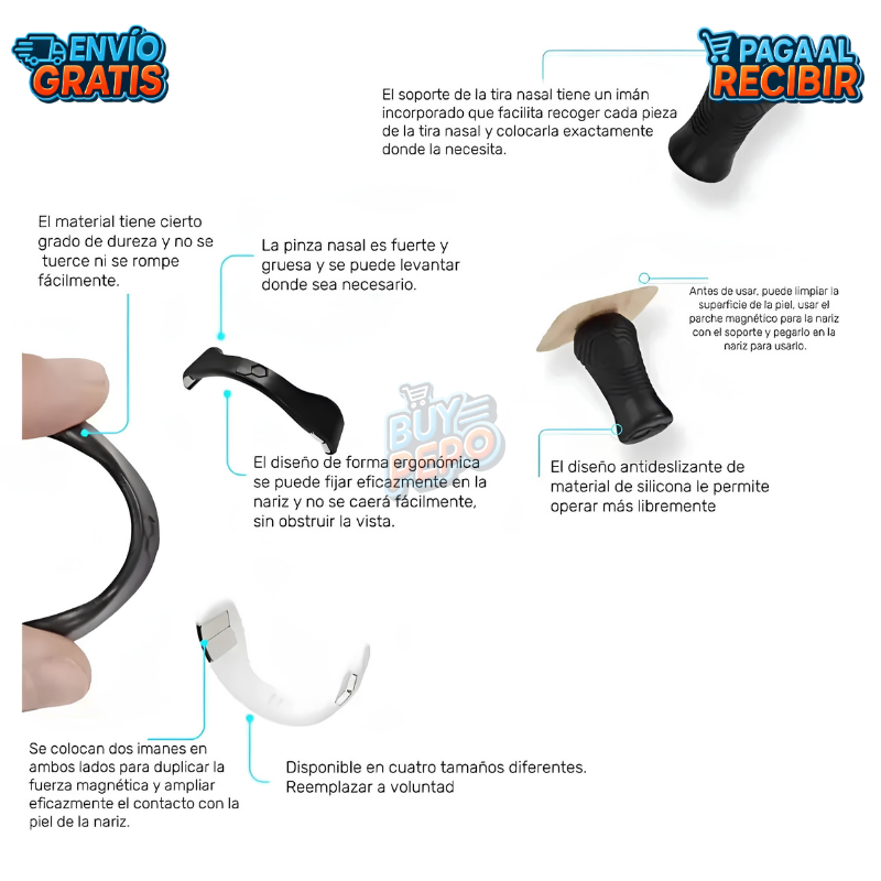 MagnoBreath™ 😴 - Tiras antironquidos nasales 👃