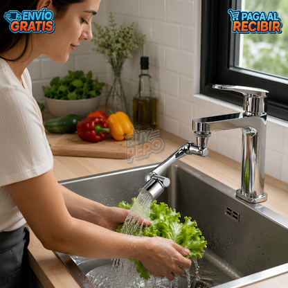 FlowMax™ 💧 - Extensor Giratorio 360° 🚰