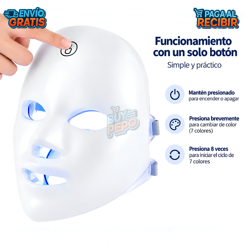 LumiFace™ ✨ - Máscara facial LED 💆‍♀️