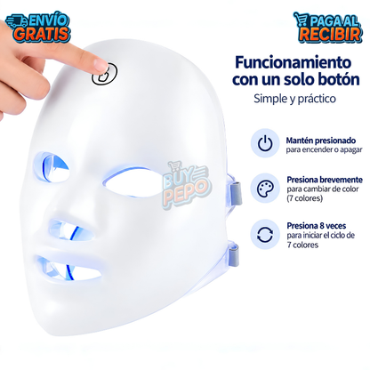 LumiFace™ ✨ - Máscara facial LED 💆‍♀️