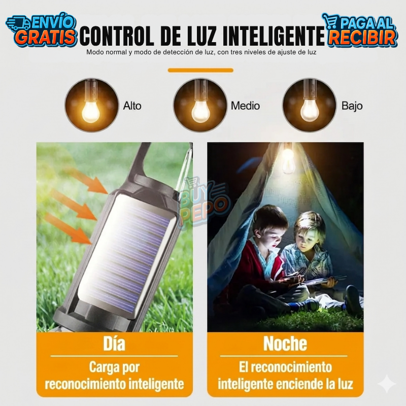SunGlow™ ☀️ - Ampolleta solar portátil 💡