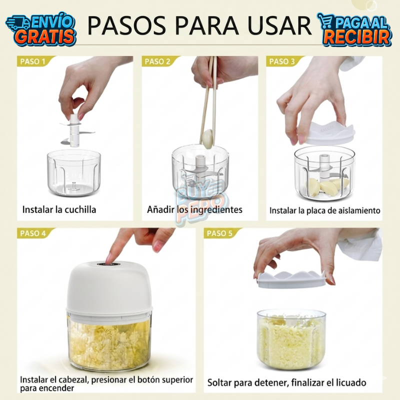 Picafy™ 🔪 - Mini picadora recargable 🥬