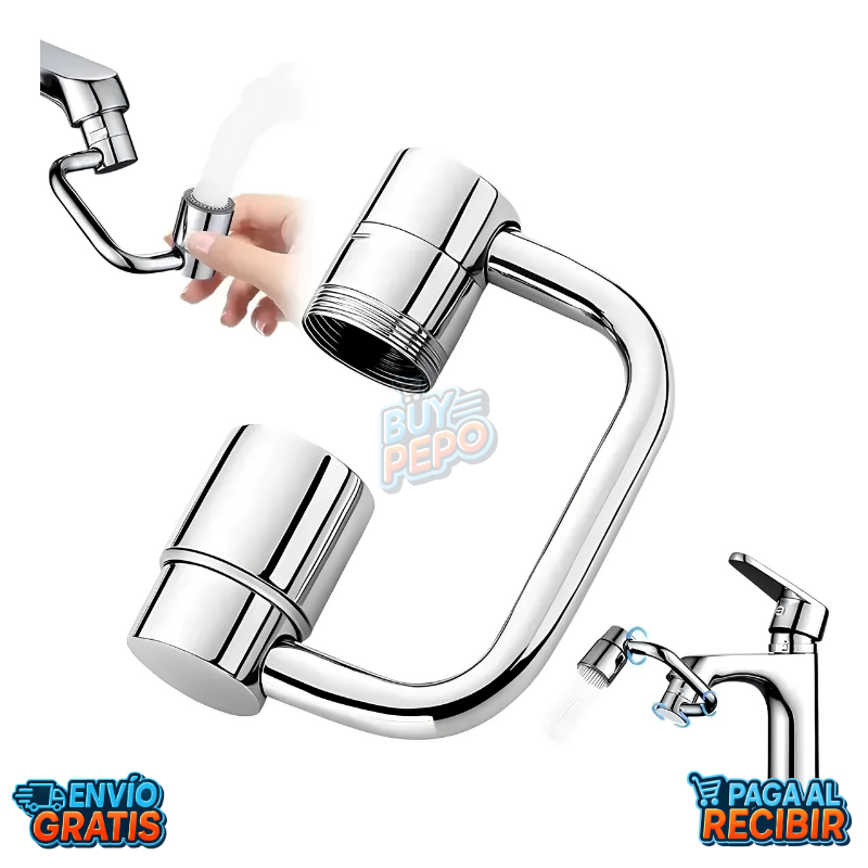 FlexTap™ 🚰 - Adaptador giratorio para grifo ✨