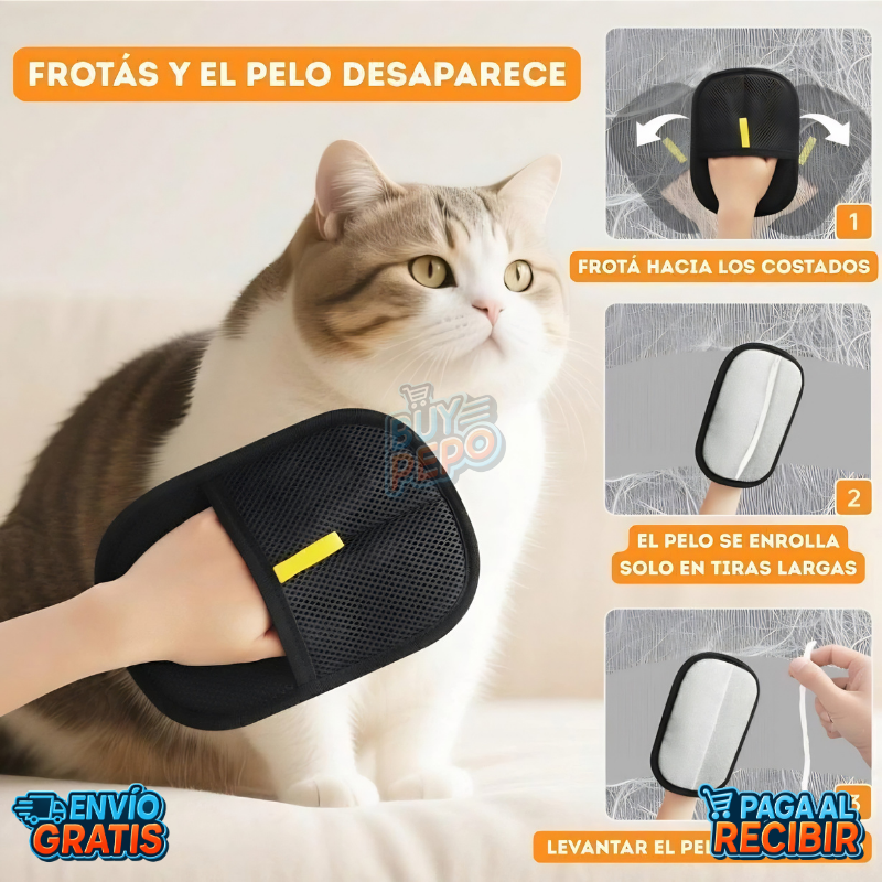 FurTouch™ 🐾 - Guante quita pelo 🧼