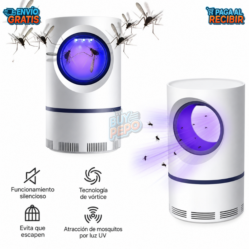 VioletTrap™ 💜 - Lámpara UV antimosquitos 💡