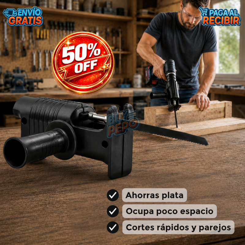 SawDrill™ 🪚 - Adaptador sierra para taladro 🔧