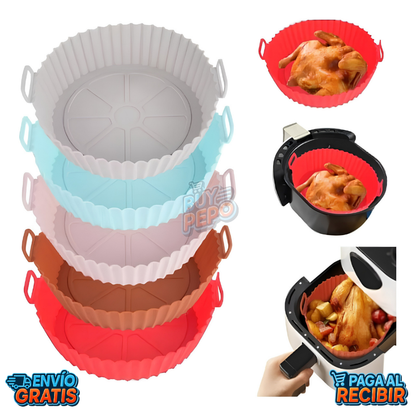 AirTray™ 🍟 - Pack 2 bandejas de silicona ✨