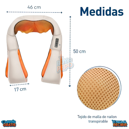 RelaxNeck™ 💆 - Masajeador cuello y espalda con calor 🔥