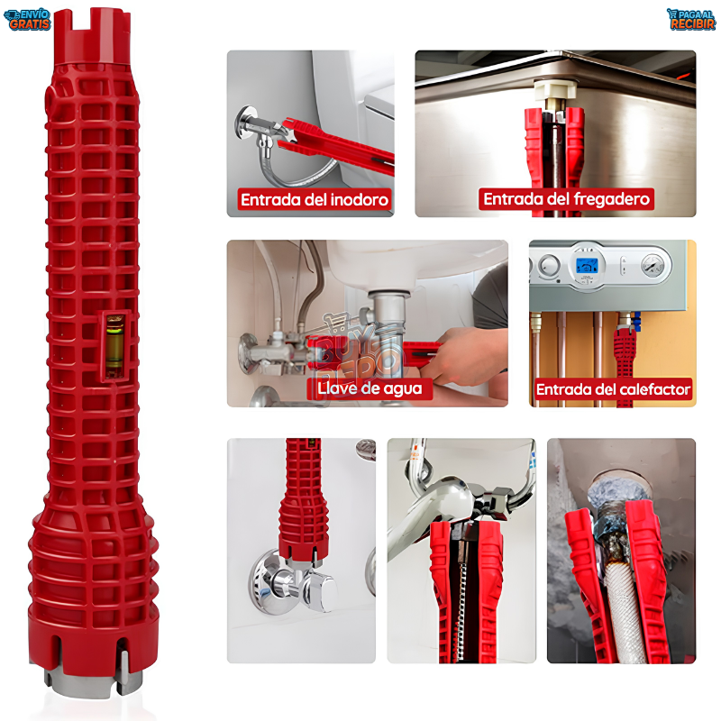 FixReach™ 🔧 - Llave multiuso de gasfitería 🚰