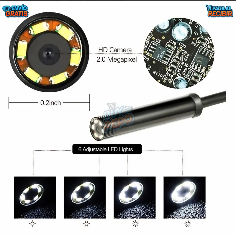 EndoView™ 📷 - Cámara endoscopio para celular 🔍