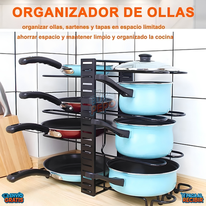 PanStack™ 🍳 - Organizador ollas y sartenes 🗂️