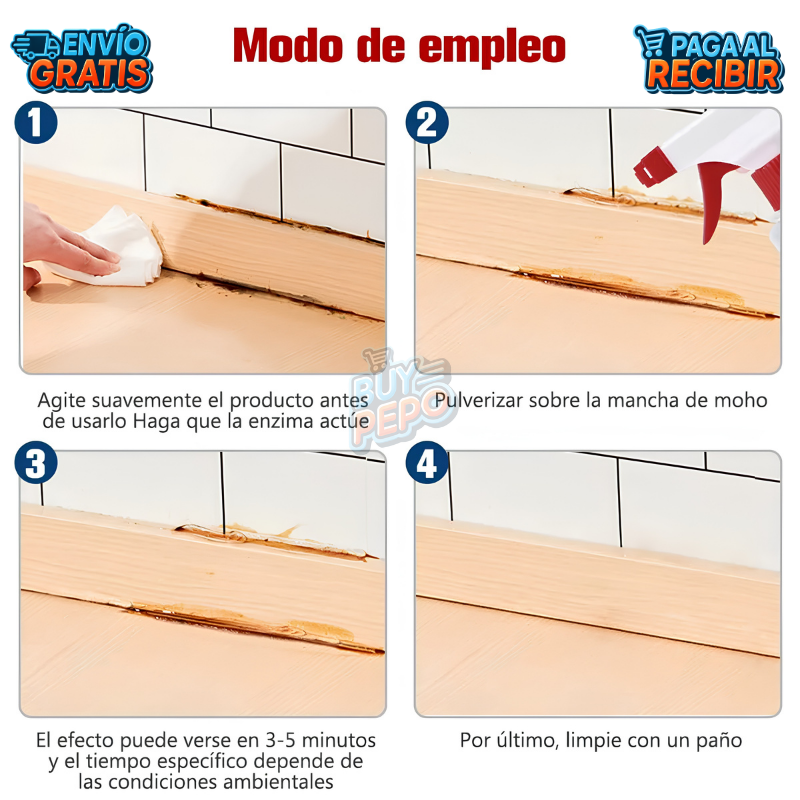 MoldZero™ 🧴 - Spray elimina moho ✨