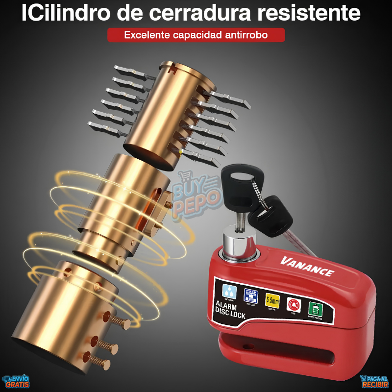SecureLock™ 🔒 - Candado para moto y bici 🛵