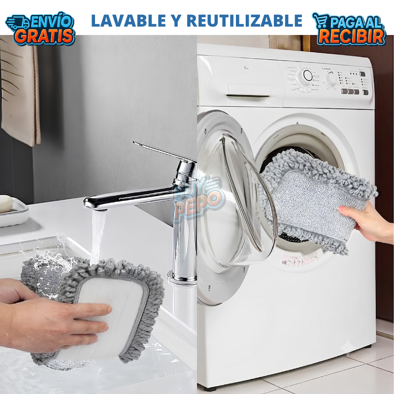 BrilloJet™ 💦 - Mopa rociadora limpia fácil 🧼