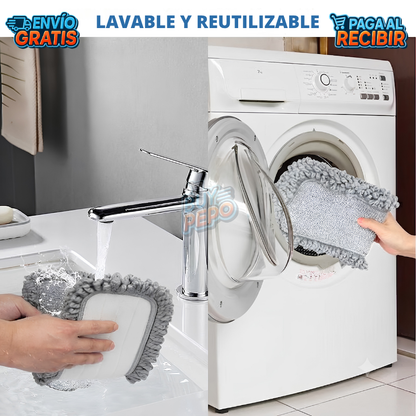 BrilloJet™ 💦 - Mopa rociadora limpia fácil 🧼