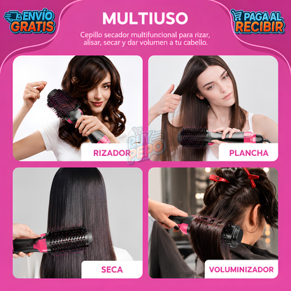 StyleAll™ 💇 - Cepillo secador alisador 3 en 1 ✨