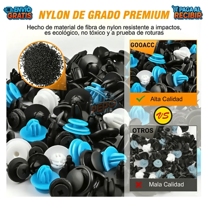 FixClip™ 🚗 - Kit clips universales vehículo 🔧